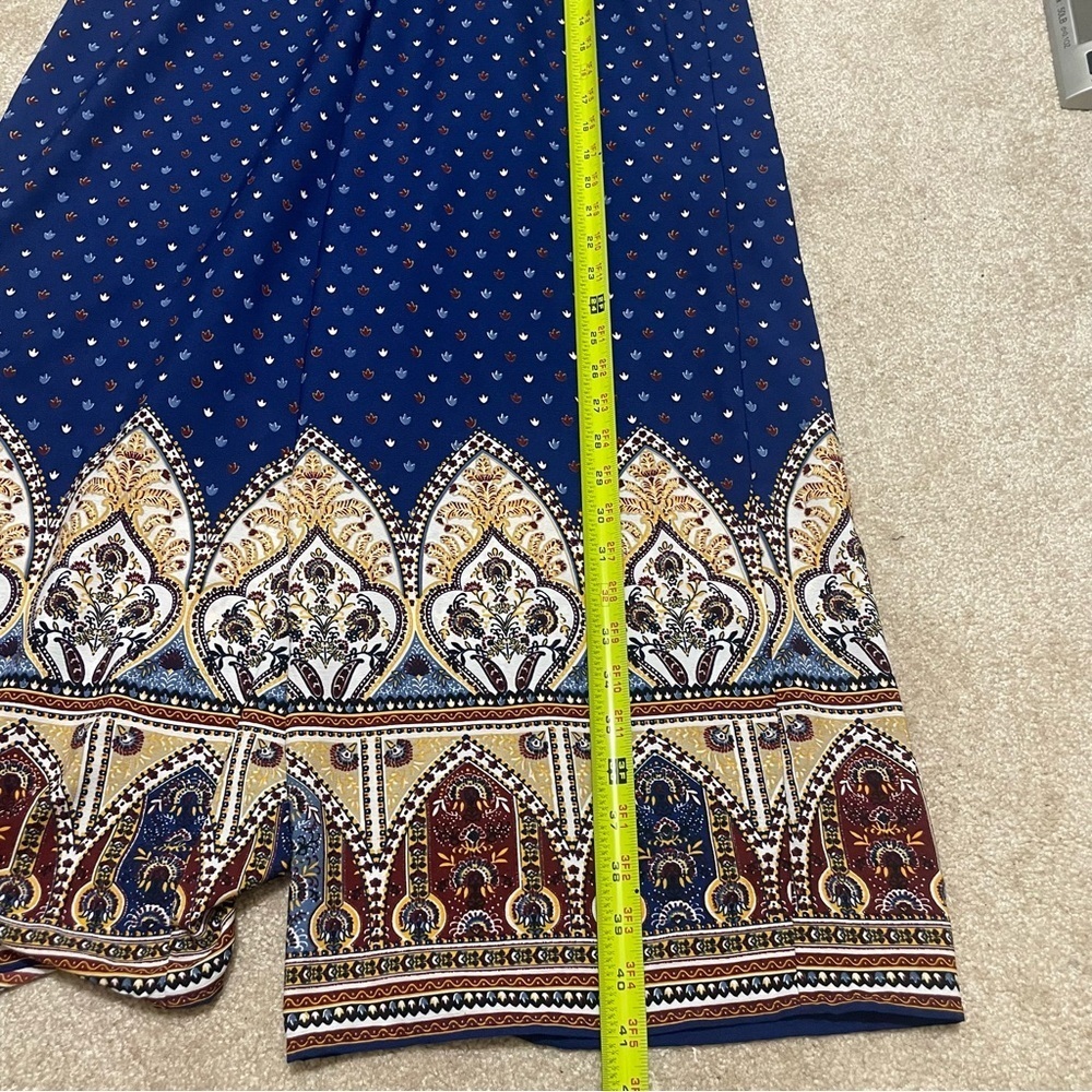 Boho Pullon wide leg pants Medium elastic waist comfort bohemian - Picture 5 of 9